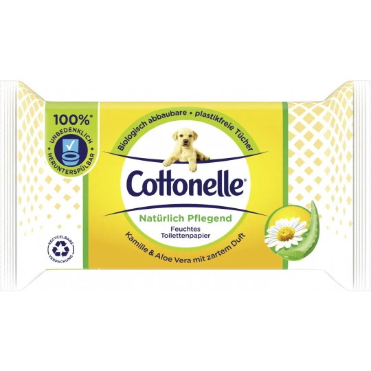 Feuchtes Toilettenpapier Natürlich Pflegend Kamille & Aloe Vera 42ST 3 Feuchtes Toilettenpapier Natürlich Pflegend Kamille & Aloe Vera 42ST